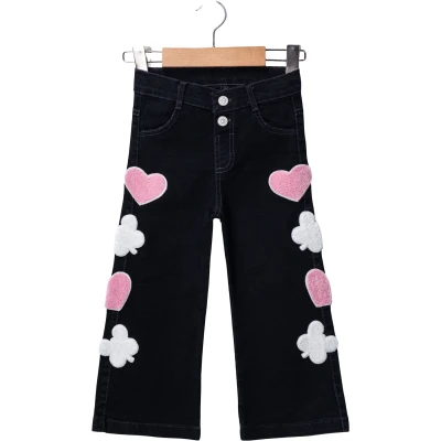 Lycra Black Denim Trousers