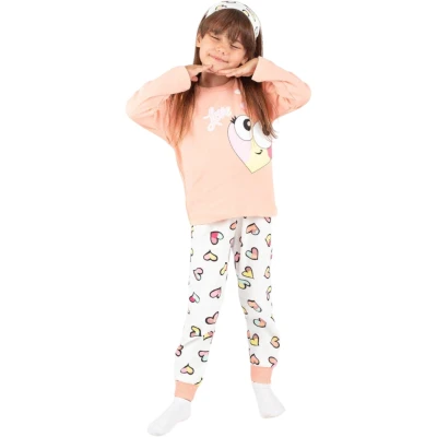 Love Heart-Print Pajama Set