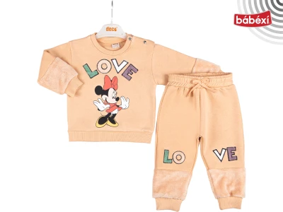 Love embroidered Mickey printed three strap set