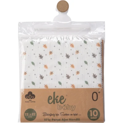 Lüx Organic 10 Lu Bebek Ağız Mendili