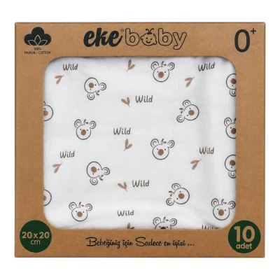 Lüx Organic Penye 10'lu Mendil