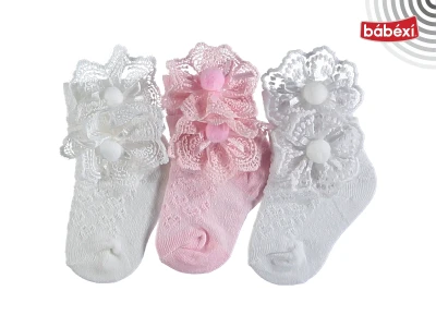 Mercan Aksesuarlı Bebe Çorap