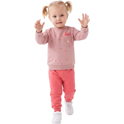 Mevsimlik Cep Kulak Kız Bebe Takımı