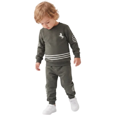 Mevsimlik Erkek Bebe Takımı (Atlı Model)