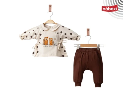 Mini Leopar Bağcıklı Kız İkili Takım