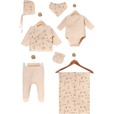 Muslin 7-Piece Safari Pattern Set