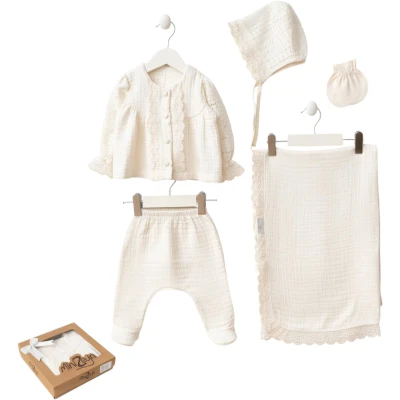 Muslin Baby Vest Boxed Gift Set 1M-3M