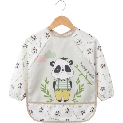 Mutlu Panda Desen Kollu Mama Önlüğü
