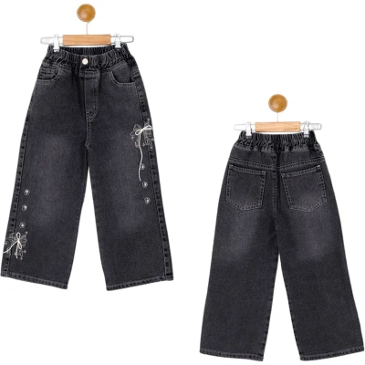 Embroidered Girl Denim Trousers
