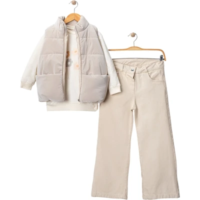 Nova Puffer With Vest Girl 3-Piece Set