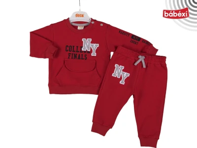 NY embroidered printed two strap boy set