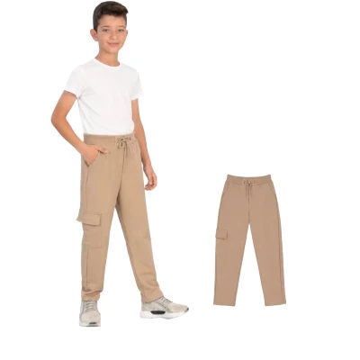 School Compact Knit Cargo Waist Thorlu Camel