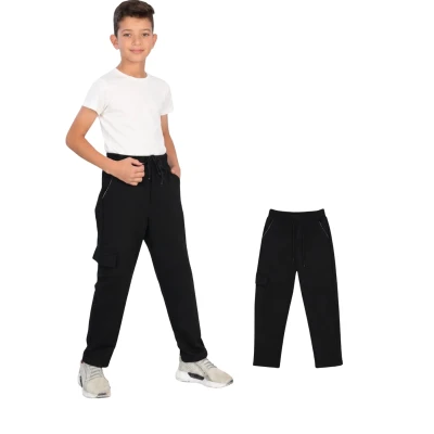 School Compact Knit Cargo Waist Thorlu Black