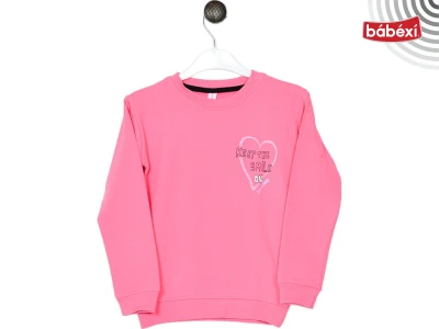 Ön Ve Arka Keep The Smile Baskılı Sweat