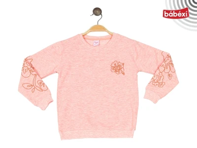 Ön Ve Kol Kabartma Çiçekli Sweat