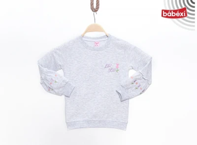 Ön Ve Kol Lale Nakışlı Sweat