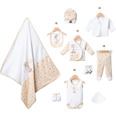 10-Piece Organic Star-Print Giraffe Luxe Set