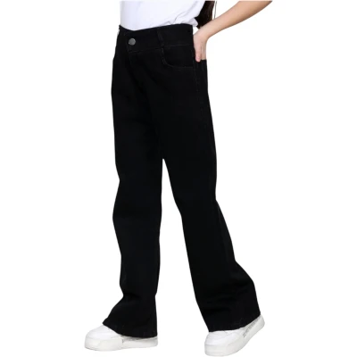 Black Cotton Palazzo Trousers
