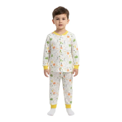 Palmiye Çıtçıtlı Pijama