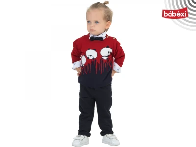 Panda Baskılı Erkek Takım