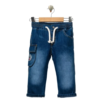Potato Embroidered Denim Trousers