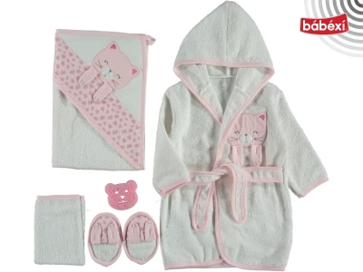 Patili Kedi Bornoz Takım