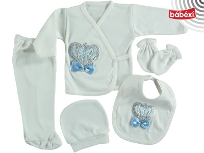 combed cotton with stones 5 Li bodysuit set