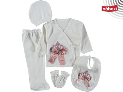 combed cotton with stones 5 Li bodysuit set