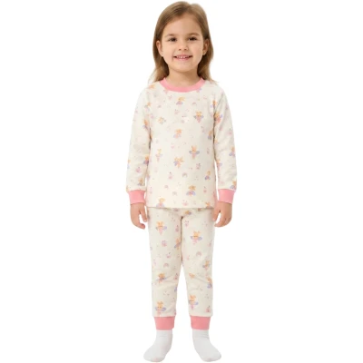 Perili Balerin Bisiklet Yaka Pijama Takımı