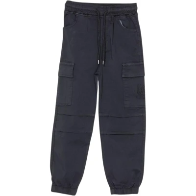 PFD Elastic Waist & Cuff Double Cargo-Pocket Linen Trousers (Boys)