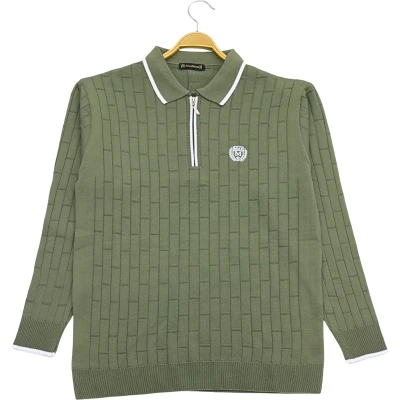 Polo Yaka Fermuarlı Sweat