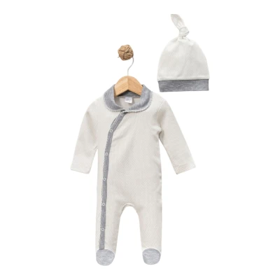 Polka Dot Baby Collar Crochet-Trim Romper - Girls, 3-6 Months