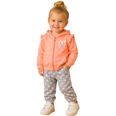 Polka Dot Hooded Set
