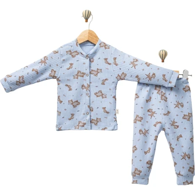 Gazelle Pattern Front Snap Set