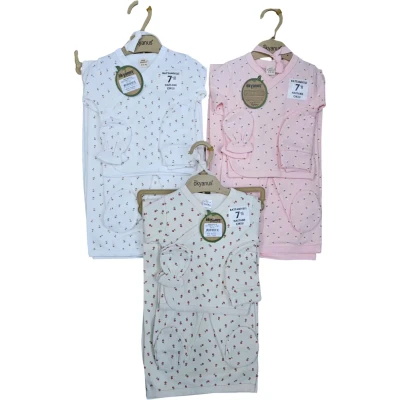 Patterned Daisy with Blanket 7-Piece Set