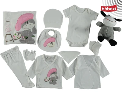Bodysuit Set with Painter Donkey Print