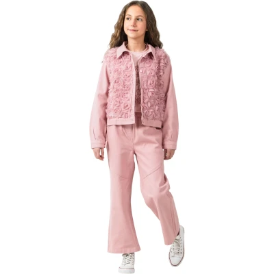 Rose Tül Pantolon Takım