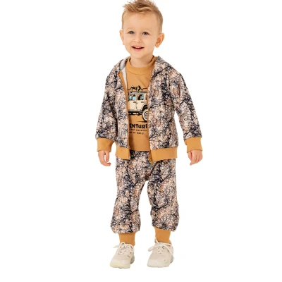 Safari Print Baby Boy Set