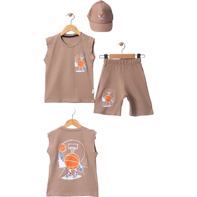 With Hat Strap With Shorts Set
