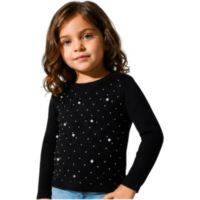 Scattered Rhinestone Top