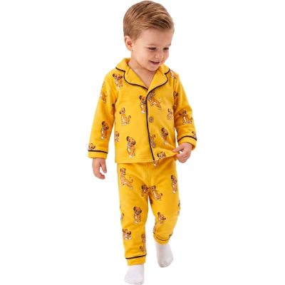 Simba-Print Long-Sleeve Pajama Set