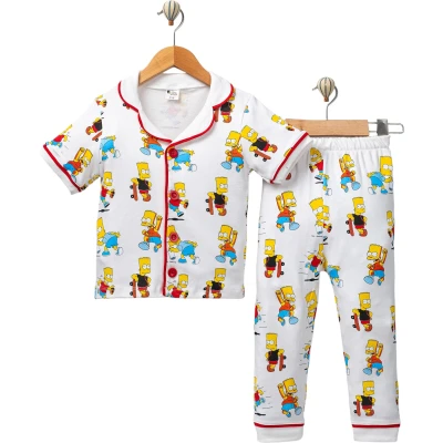 Simsonlar Kısa Kollu Pijama Takım