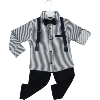 With overalls 2-piece set