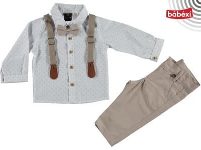 Two-Piece Dungaree & Shirt Set