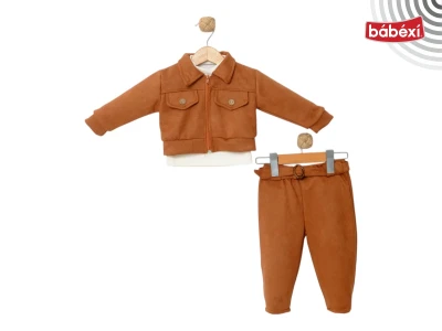 Suede 3-Piece Baby Set