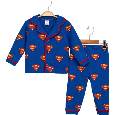 Süper Man Uzun Kollu Pijama Takım