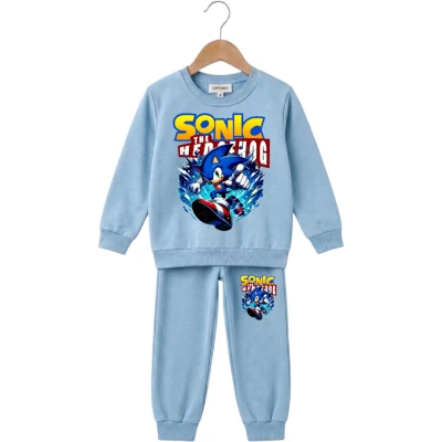 Super Sonic Baskılı Erkek İkili Çocuk Takım