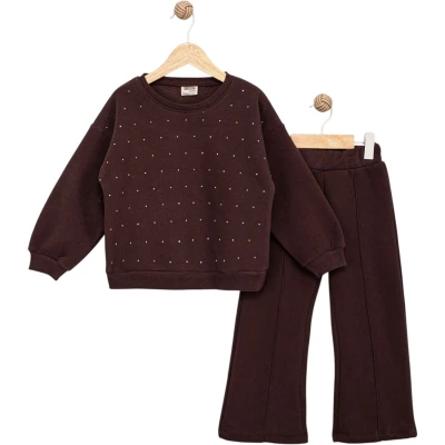 Rhinestone Three-Thread Girls' Set