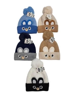 Tavşan Figürlü İçi Polar Soft Bere