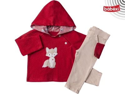 Tilki Nakışlı Sweatshirt Pantolon Takımı